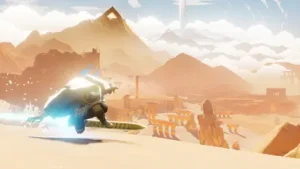 Sword of the Sea Glide Through Dunes of Wonder